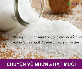CÂU CHUYỆN CUỐI TUẦN: CHUYỆN VỀ NHỮNG HẠT MUỐI.