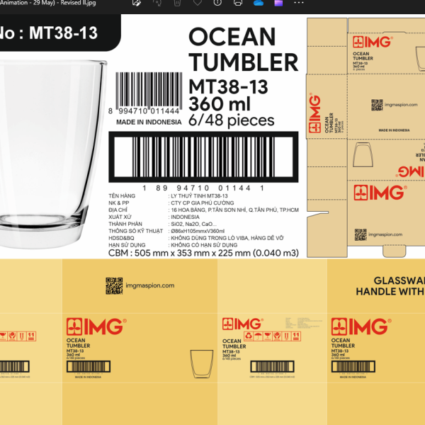 Ly thủy tinh MT 38-13