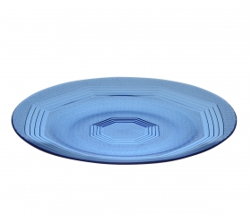 Dĩa thủy tinh 9inch màu xanh dương FP 0925B