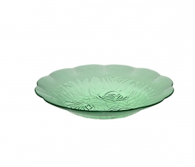 Dĩa thủy tinh 8inch màu xanh lá DP0822G