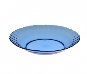 Dĩa thủy tinh 9inch màu xanh dương DP 0902B