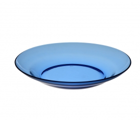 Dĩa thủy tinh 9inch màu xanh dương DP 0901B