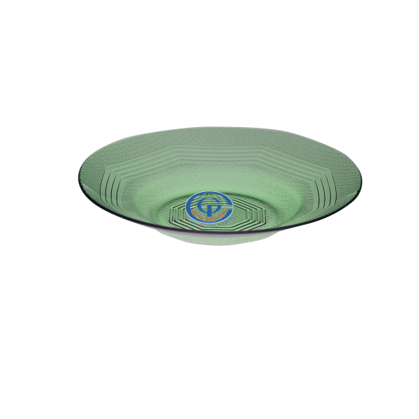 Dĩa thủy tinh 7inch màu xanh lá DP0725G