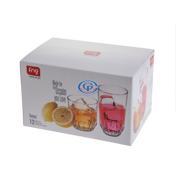 Bộ sản phẩm thủy tinh có hộp màu