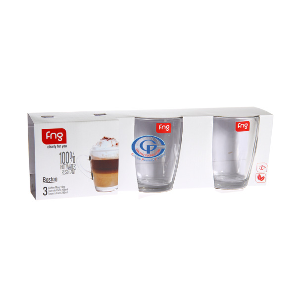 Bộ sản phẩm thủy tinh có hộp màu