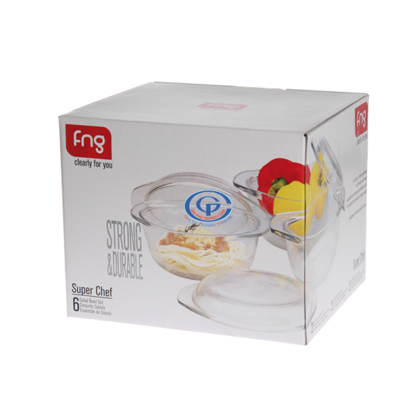 Bộ sản phẩm thủy tinh có hộp màu