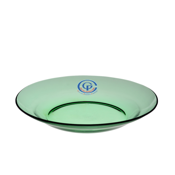 Dĩa thủy tinh 9inch màu xanh lá DP 0901G