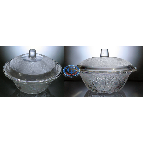 Thố thủy tinh tròn Hoa Lan MLC 7