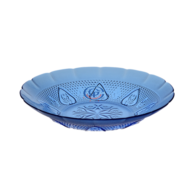 Dĩa thủy tinh 9inch màu xanh dương DP 0935B