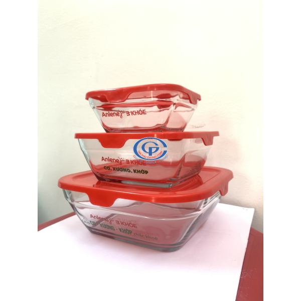 Bộ 3 thố vuông đa năng MB 89-N