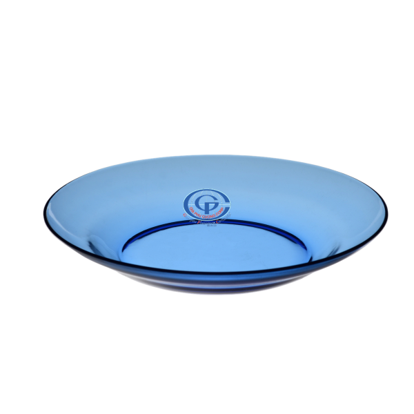 Dĩa thủy tinh 9inch màu xanh dương DP 0901B